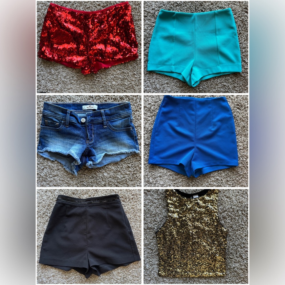 Bundle of XS women shorts and top